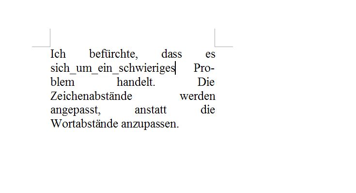 Gleicher Text mit Word erstellt