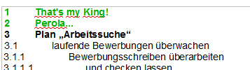 Ausgangsnummerierung