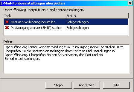 Probleme mit Serienmail-Einstellungen