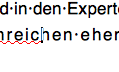 Cursor, kein Komma