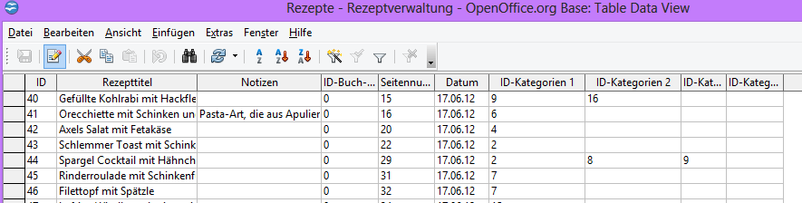 Alte Datei ohne die letzten drei Spalten funktionierte gut.